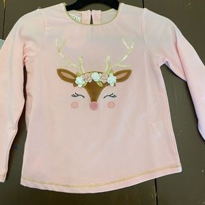 Mudpie long sleeve pink shirt 2t-3t NWT